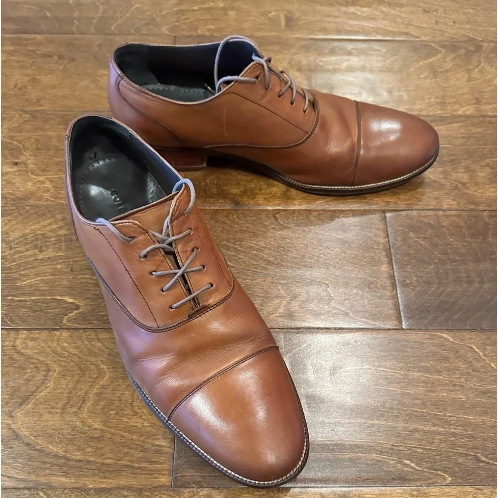Men’s Cole Haan Cap Toe Oxfords in British Tan
